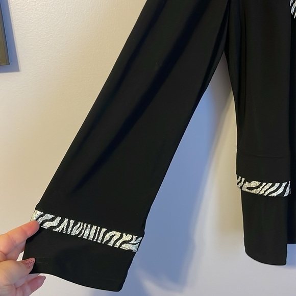 Artex Fashions Vintage Black Dilver Zebra Stripe Blazer Jacket size 2X - Picture 8 of 16